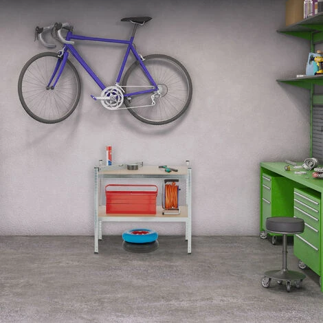 Relaxdays Scaffale In Acciaio, HxLxP 180x100x50 Cm, 5 Ripiani Ad Alta Portata 1250 Kg, Per Garage E Cantina, Argentato 4 Relaxdays Scaffale In Acciaio, HxLxP 180x100x50 Cm, 5 Ripiani Ad Alta Portata 1250 Kg, Per Garage E Cantina, Argentato - immagine 2