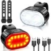 Set Di Luci Per Bici, Kit Di Luci Per Bici A LED Potenti, Luci Per Bici Impermeabili IPX5 USB Ricaricabili, Luci Per Bici Da Strada Anteriori E Posteriori Per Uomini E Donne, Bambini, 4/6 Modalità [Cl -Offerta economica Michelin 71079974 1
