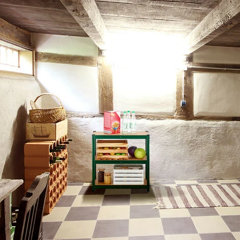 Relaxdays Scaffale In Acciaio, HxLxP 150x75x30 Cm, 5 Ripiani Ad Alta Portata 875 Kg, Per Garage E Cantina, Verde Scuro 7 Relaxdays Scaffale In Acciaio, HxLxP 150x75x30 Cm, 5 Ripiani Ad Alta Portata 875 Kg, Per Garage E Cantina, Verde Scuro - immagine 5