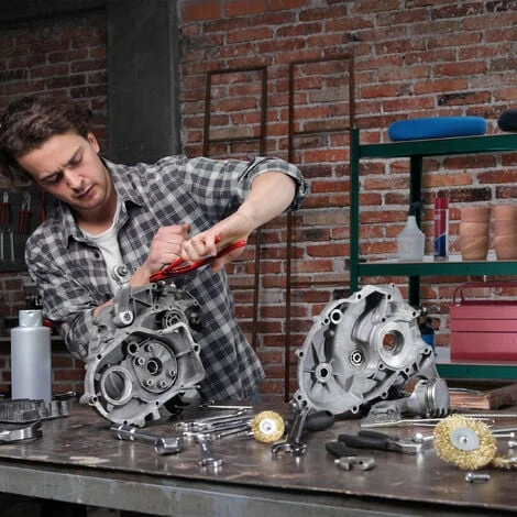 Relaxdays Scaffale In Metallo, Carichi Pesanti, 5 Ripiani, Portata 875 Kg, HxLxP 180x90x40 Cm, Garage E Officina, Verde 5 Relaxdays Scaffale In Metallo, Carichi Pesanti, 5 Ripiani, Portata 875 Kg, HxLxP 180x90x40 Cm, Garage E Officina, Verde - immagine 3