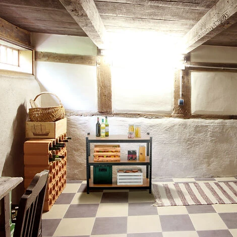 Relaxdays Scaffale In Acciaio, HxLxP: 180 X 100 X 50 Cm, 5 Ripiani Ad Alta Portata 1250 Kg, Per Garage E Cantina, Nero 7 Relaxdays Scaffale In Acciaio, HxLxP: 180 X 100 X 50 Cm, 5 Ripiani Ad Alta Portata 1250 Kg, Per Garage E Cantina, Nero - immagine 5