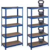 2x Scaffali In Metallo, 1325 Kg Capacità Di Carico, 180 X 90 X 45 Cm, Scaffalatura Ad Alta Portata Con 5 Ripiani, Blu -Offerta economica Michelin 71989037 1