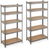 2x Scaffale In Metallo, Capacità Fino A 875 Kg, 180x90x45 Cm, Scaffalatura Ad Alta Portata Da 5 Ripiani, Grigio 2 2x Scaffale In Metallo, Capacità Fino A 875 Kg, 180x90x45 Cm, Scaffalatura Ad Alta Portata Da 5 Ripiani, Grigio -Offerta economica Michelin 74448981 1