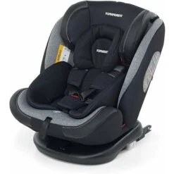 Foppapedretti Iturn Duofix Seggiolino Auto Per Bambini Dalla Nascita Fino A 12 Anni Circa, Carbon, 59.5 X 46 X 81 Cm