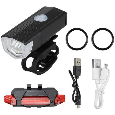 Set Di Luci Per Bici Ricaricabili USB Ultra Luminose Luci A LED Per Bicicletta IP65 Impermeabile Potente Faro Anteriore Per Bicicletta E Fanale Posteriore Posteriore 3 Modalità Di Illuminazione Per Uo 3 Set Di Luci Per Bici Ricaricabili USB Ultra Luminose Luci A LED Per Bicicletta IP65 Impermeabile Potente Faro Anteriore Per Bicicletta E Fanale Posteriore Posteriore 3 Modalità Di Illuminazione Per Uo