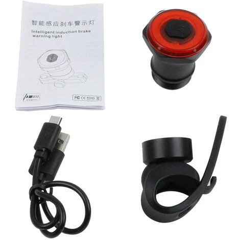 Fanale Posteriore Per Bici Intelligente Luce Freno Posteriore Fanale Posteriore Di Sicurezza Ricaricabile USB Impermeabile Torcia Posteriore Per Bicicletta 4 Fanale Posteriore Per Bici Intelligente Luce Freno Posteriore Fanale Posteriore Di Sicurezza Ricaricabile USB Impermeabile Torcia Posteriore Per Bicicletta - immagine 2