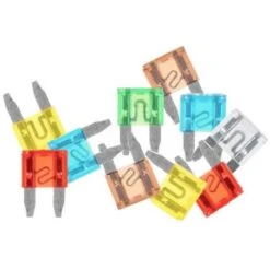 IWH Mini Sicherungen-Set 19019 Mini Fusibile Piatto Per Auto 10 Pz.