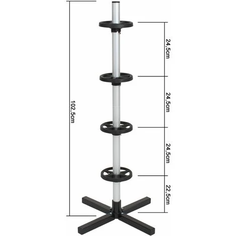 Albero Porta Pneumatici In Alluminio - Albero Portapneumatici, Portaruote Auto, Porta Pneumatici - Per Dimensioni Pneumatici 225 7 Albero Porta Pneumatici In Alluminio - Albero Portapneumatici, Portaruote Auto, Porta Pneumatici - Per Dimensioni Pneumatici 225 - immagine 5