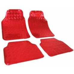 WOLTU 4 Pezzi Set Tappetini In PVC Auto Universali Tappeto Antiscivolo Rosso -Offerta economica Michelin 80878878 2