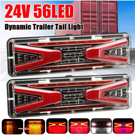 2pcs 24V Dinamico LED Auto Camion Che Scorre Fanale Posteriore Fanale Posteriore Indicatore Di Direzione Freno Lampada Di Retromarcia Per Rimorchio Camion Autobus Camper (24V) 3 2pcs 24V Dinamico LED Auto Camion Che Scorre Fanale Posteriore Fanale Posteriore Indicatore Di Direzione Freno Lampada Di Retromarcia Per Rimorchio Camion Autobus Camper (24V)