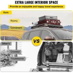 VEVOR Portapacchi Da Tetto Portata 68kg, Portapacchi Universale In Alluminio Con Barre XL-B, Stabile E Resistente, 51"x 40" -Offerta economica Michelin 82818804 4