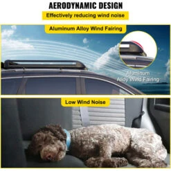 VEVOR Portapacchi Da Tetto Portata 68kg, Portapacchi Universale In Alluminio Con Barre XL-B, Stabile E Resistente, 51"x 40" -Offerta economica Michelin 82818804 5