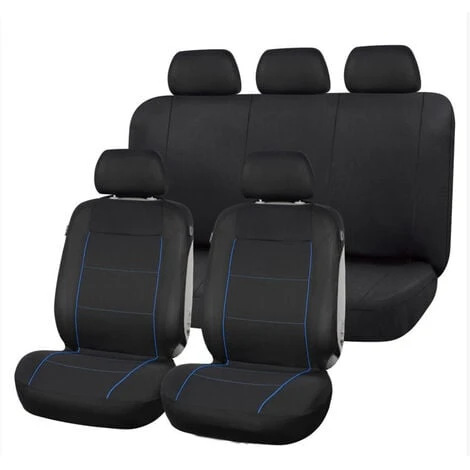 Coprisedili Auto Universali Nero Anteriore Posteriore Protezione Sedile CA-03714 3 Coprisedili Auto Universali Nero Anteriore Posteriore Protezione Sedile CA-03714