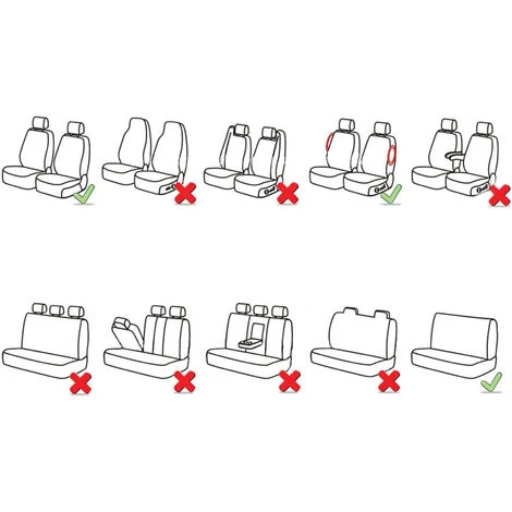 Coprisedili Auto Universali Nero Anteriore Posteriore Protezione Sedile CA-03714 7 Coprisedili Auto Universali Nero Anteriore Posteriore Protezione Sedile CA-03714 - immagine 5