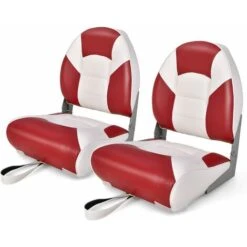 GOPLUS Sedile Pieghevole Per Barca, Sedile Per Barca Da Pesca Con Schienale Basso E Cuscini Imbottiti In Gommapiuma, Rivestimento In PVC Impermeabile, Per Capitano Con 4 Viti Di Montaggio -Offerta economica Michelin 83732168 3