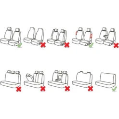 Set Coprisedili Auto Nero Con Fiori Anteriore Posteriore Protezione Sedile 03715 -Offerta economica Michelin 83938178 4