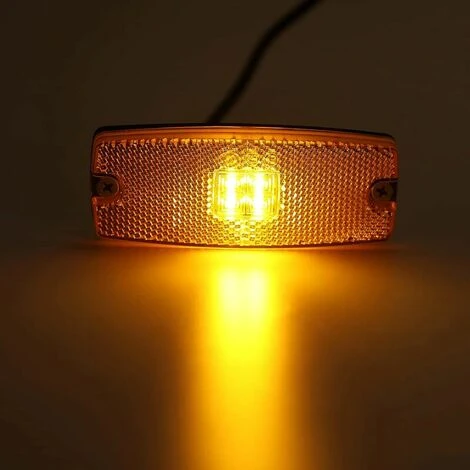 GTA Piece 12V/24V Luci Di Posizione A LED Ambra Con Riflettore Luci Di Posizione Laterali Per Rimorchio, Camion, Roulotte, Camper (giallo/giallo) 6 GTA Piece 12V/24V Luci Di Posizione A LED Ambra Con Riflettore Luci Di Posizione Laterali Per Rimorchio, Camion, Roulotte, Camper (giallo/giallo) - immagine 4