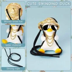 Swing Duck Car Hanging Ornament Cute Swing Duck Car Pendant Decoration Flying Duck Accessori Per Specchietti Retrovisori, BR-Life -Offerta economica Michelin 85909540 4