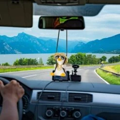 Swing Duck Car Hanging Ornament Cute Swing Duck Car Pendant Decoration Flying Duck Accessori Per Specchietti Retrovisori, BR-Life -Offerta economica Michelin 85909540 5