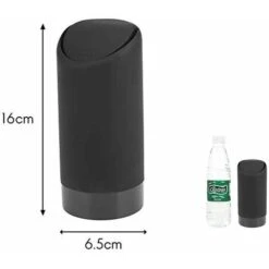 GTA Pattumiera Con Coperchio Portabicchieri Per Auto Lavabile In Silicone Car Kitchen Office Pattumiera (Nero) -Offerta economica Michelin 86171103 4