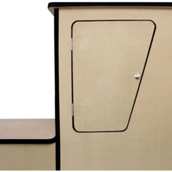 MonsterShop - Cucina Da Camper In Legno MDF Spessore 18mm Con 3 Armadietti E Spazi Portavino 202cm X 42cm X 124cm -Offerta economica Michelin 87502918 4