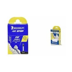 Michelin Airstop Camera D'Aria Per Bicicletta (700 C, 25-32 Mm Con Valvola Francese 40 Mm) & Camera D'Aria Airstop 29 X 1.9/2.5 Inch Presta