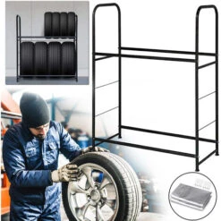 Scaffali Porta Pneumatici 4/8x Portagomme Auto Portagomme A Muro Portagomme A Muro Portagomme Caricabile Fino A 25kg Per Garage (portagomme) HENGMEI -Offerta economica Michelin 88136617 3