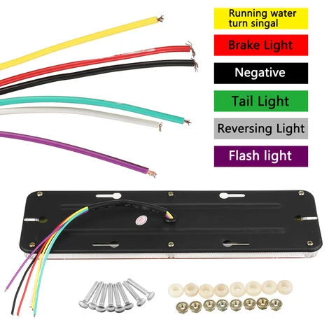 2pcs 12V Dinamico LED Auto Camion Che Scorre Fanale Posteriore Fanale Posteriore Indicatore Di Direzione Freno Lampada Di Retromarcia Per Rimorchio Camion Autobus Camper (12V) 6 2pcs 12V Dinamico LED Auto Camion Che Scorre Fanale Posteriore Fanale Posteriore Indicatore Di Direzione Freno Lampada Di Retromarcia Per Rimorchio Camion Autobus Camper (12V) - immagine 4