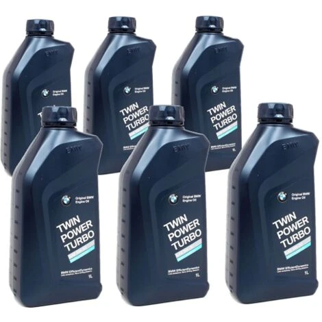 6 X BMW 5W30 Twinpower Turbo Longlife-04 Olio Motore 1 LT 3 6 X BMW 5W30 Twinpower Turbo Longlife-04 Olio Motore 1 LT