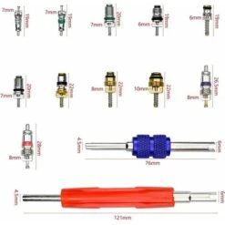 102pcs Nucleo Valvola Aria Condizionata R134A Nuclei Stelo Valvola Aria Condizionata Automobilistica Con Strumento Di Rimozione Per Riparazione Aria Auto -Offerta economica Michelin 91190788 3