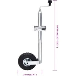 Ruotino Per Rimorchio Con Morsetto Diviso 48 Mm Acciaio Zincato VidaXL -Offerta economica Michelin 91673718 3