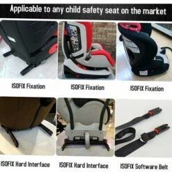 Kit Di Montaggio Di Ancoraggio Per Seggiolino Auto Universale Per Seggiolino Auto Per Connettori Cintura Isofix Nero -Offerta economica Michelin 91720938 3