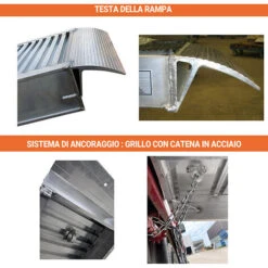 Lunghezza Di Rampa 2.00m - Altezza Raggiungibile 600mm - Portata Max Per Un Paio 13200kg Per Interasse 2000mm - Prezzo Unitario - M120S/3/20ALU -Offerta economica Michelin 9213827 4