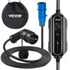 VEVOR Cavo Di Ricarica EV Tipo 2, 32 A 7,4 KW Caricatore Tipo 2 EV Portatile Per Auto Elettrica Spina CEE Per I Veicoli Elettrici Europei E I Veicoli Ibridi Plug-in Conformi Allo Standard IEC 62196-2.