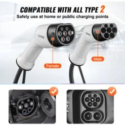 VEVOR Cavo Ricarica 5m Trifase 11KW Per Veicoli Elettrici Da Tipo 2 A Tipo 2 -Offerta economica Michelin 93341275 4