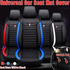 Coprisedili Per Sedili Anteriori Universali Per Auto Copricuscini Traspiranti In Pelle PU 4 Colori (rosso, Versione Di Lusso Impermeabile) -Offerta economica Michelin 93355780 5