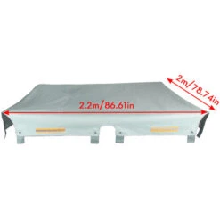 Copriletto Per Camion 2.2x2m Telo Per Rimorchio Per Impieghi Gravosi 600D Con Corde Elastiche Copriletto Impermeabile Per Pick-up -Offerta economica Michelin 93374324 3