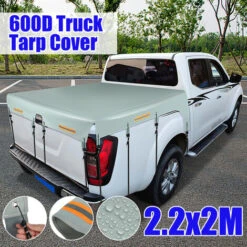 Copriletto Per Camion 2.2x2m Telo Per Rimorchio Per Impieghi Gravosi 600D Con Corde Elastiche Copriletto Impermeabile Per Pick-up -Offerta economica Michelin 93374324 4