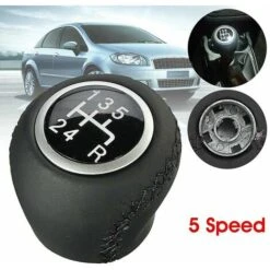 Pomello Del Cambio In Pelle A 5 Marce Per Fiat Grande Punto 2006-12 -Offerta economica Michelin 94168087 3