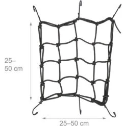 Relaxdays Reti Portapacchi Per Moto E Biciclette, Set Da 2 Retine A Ragno, Corde Elastiche, 25 X 25 Cm, 6 Ganci, Nero -Offerta economica Michelin 94984075 4