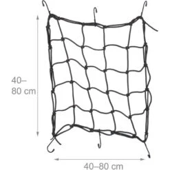 Relaxdays Reti Portapacchi Per Moto E Biciclette, Set Da 4 Retine A Ragno, Corde Elastiche, 40 X 40 Cm, 6 Ganci, Nero -Offerta economica Michelin 94984086 4