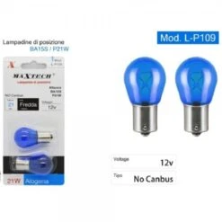 Trade Shop - Lampadine Di Posizione Auto Ba15s 12 V 21 W Luce Fredda Alogena No Canbus L-p109