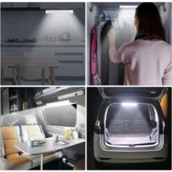 12V-80V 108 Striscia LED SMD Plafoniera Auto Per Camper Camper Bus Caravan Cucina Bagno Bianco Striscia Illuminazione Interna Con Interruttore On/Off (4 PCS) -Offerta economica Michelin 95468709 4