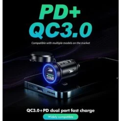 Caricabatteria USB C Per Sigari 60W/5A Caricabatteria Per Auto QC3.0 E PD Tipo C Adattatore USB Per Accendisigari Veloce A Doppia Porta Per IPhone 13/12 Pro/, Galaxy S21/20, Huawei IPad -Offerta economica Michelin 95526147 4
