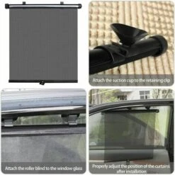 Tendine Parasole Retrattili Con 6 Ventose E Visiera Parasole Regolabile Per Auto (nero) Confezione Da 2 Per Finestrino Auto Da 15,7 X 17,7 Pollici -Offerta economica Michelin 95762536 4