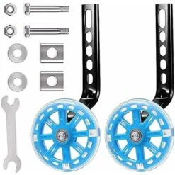 LITZEE Ruota Per Rimorchio Ruote Da Allenamento Per Bici, Ruota Piccola Per Bici Per Bambini, Ruote Stabilizzatrici Piccole, Stabilizzatore Ruota Universale Junior, Supporto Ruota Ausiliaria Ruote Per