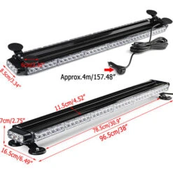 Barra Luminosa Stroboscopica Di Avvertimento A Doppia Faccia Da 38 78 LED Per Il Traffico Di Emergenza -Offerta economica Michelin 96718082 3