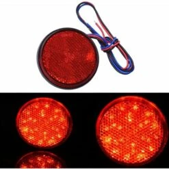 Luci A LED Per Rimorchio, 2 Pezzi Fanale Posteriore Per Rimorchio Luci A LED Luce ITeno Riflettore Rotondo LED 12V Luce Di Posizione A LED Per Camion Moto Automobilistico (Rosso ， 2 Pezzi) -Offerta economica Michelin 97078253 3