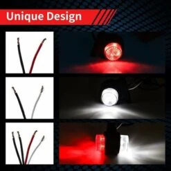 2pcs 8LED Rosso Bianco Luci Di Posizione Laterali Per Rimorchio 12V 24V 10 2pcs 8LED Rosso Bianco Luci Di Posizione Laterali Per Rimorchio 12V 24V -Offerta economica Michelin 97243293 4