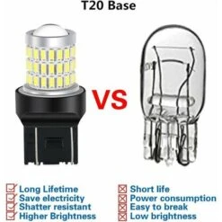 7443 7440 T20 W21/5W Lampadine LED Super Luminose, 12V 24V Xenon Bianco, Per Indicatori Di Direzione Retromarcia ITeno Coda Stop Luci Parcheggio RV (Confezione Da 2) -Offerta economica Michelin 97432994 3